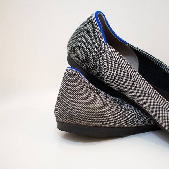 ROTHY's Grey Mist Cap Toe Flats Women's 7 - Picture 2 of 8